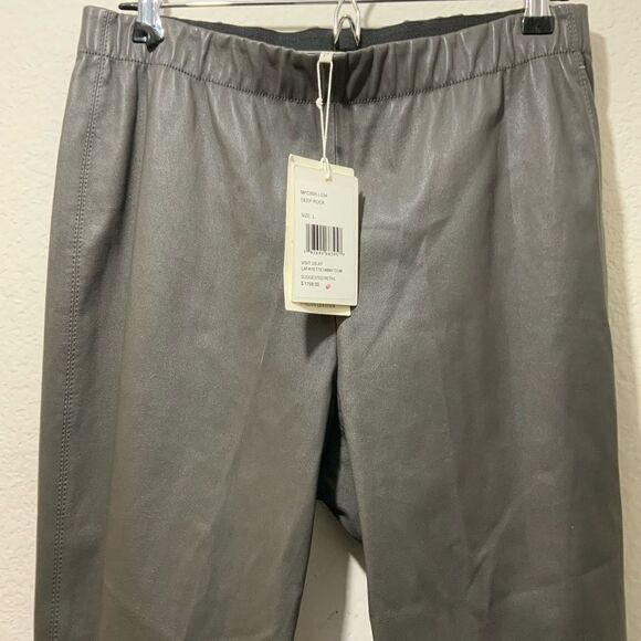 New with tags LAFAYETTE 148 NEW YORK Murray Skinny Leather Pants - Deep Rock - Picture 7 of 12